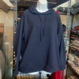Eddie Bauer Navy Hooded Sweatshirt